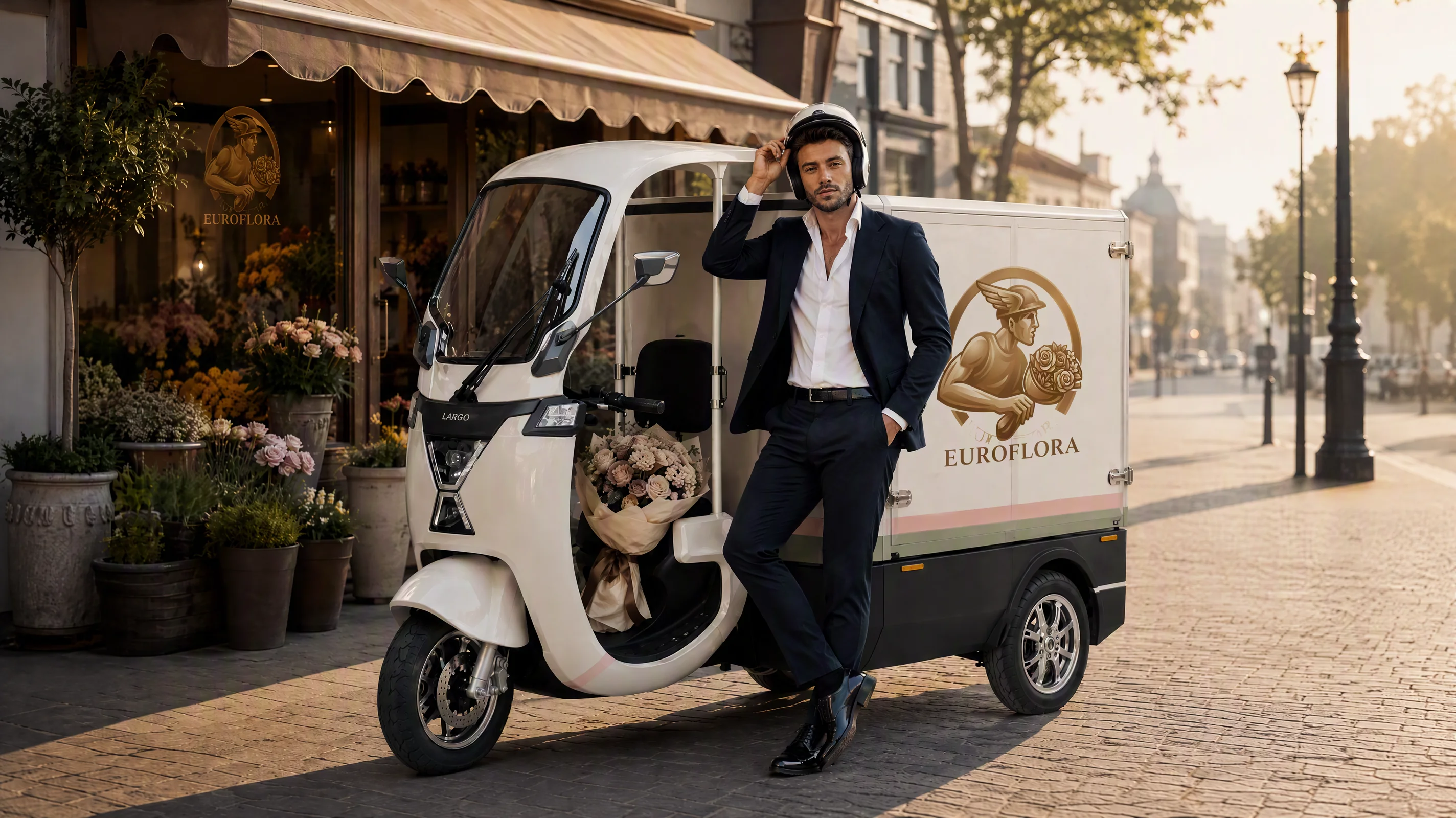 Consegna nel percorso Euroflora